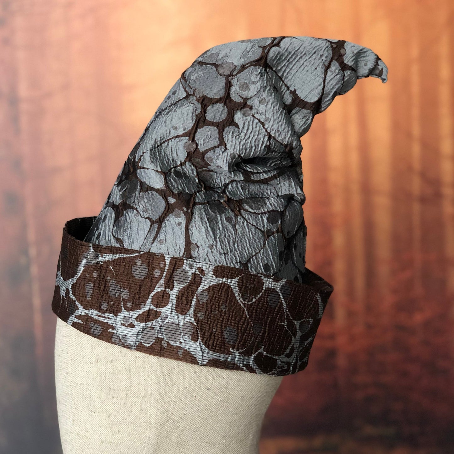 wizard / witch hat magical world in gold and brown tones