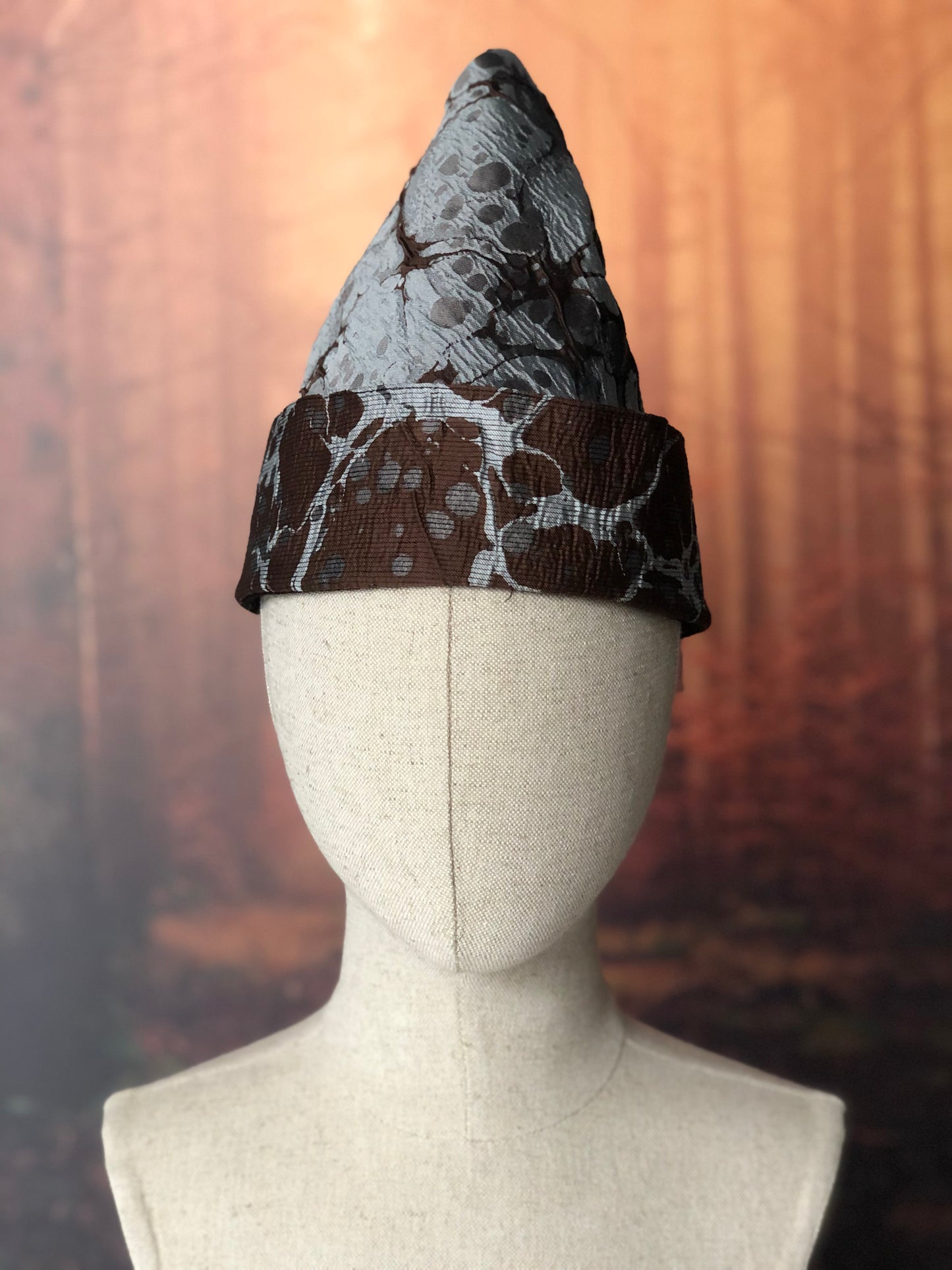 wizard / witch hat magical world in gold and brown tones