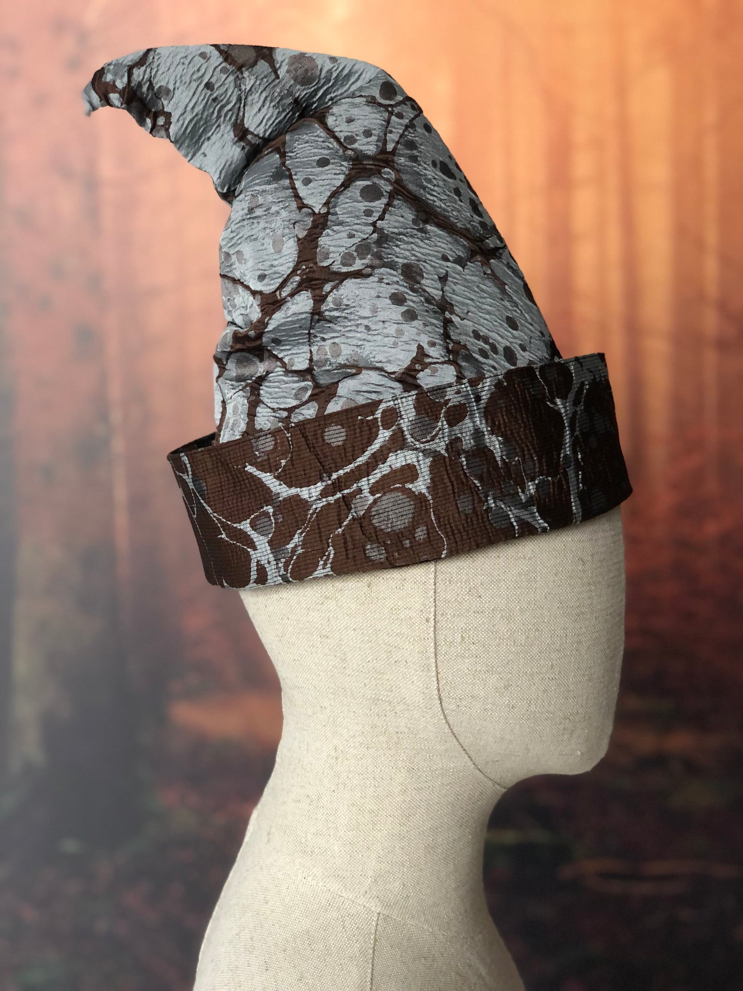 wizard / witch hat magical world in gold and brown tones