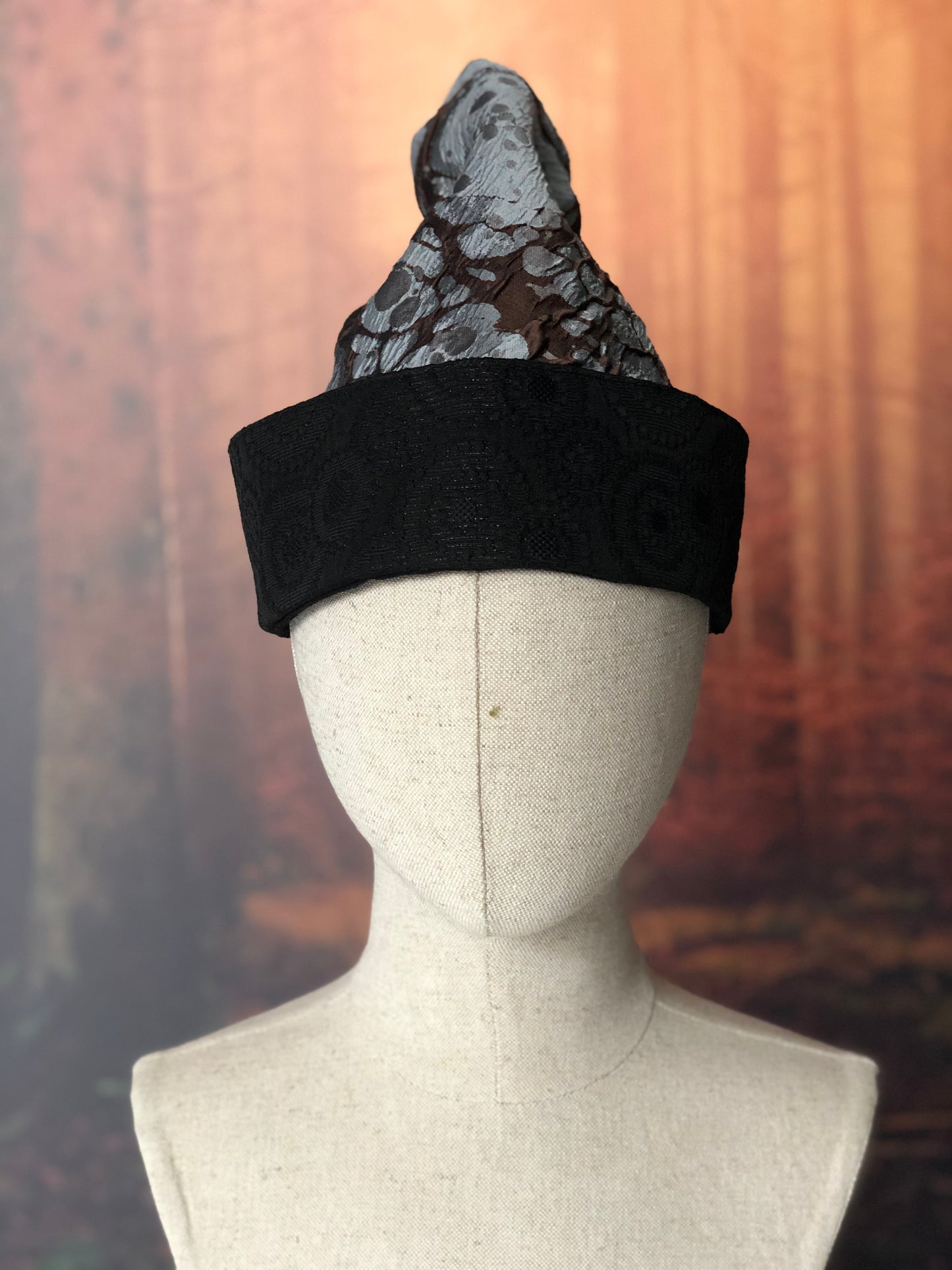 wizard / witch hat magical world in gold and brown tones