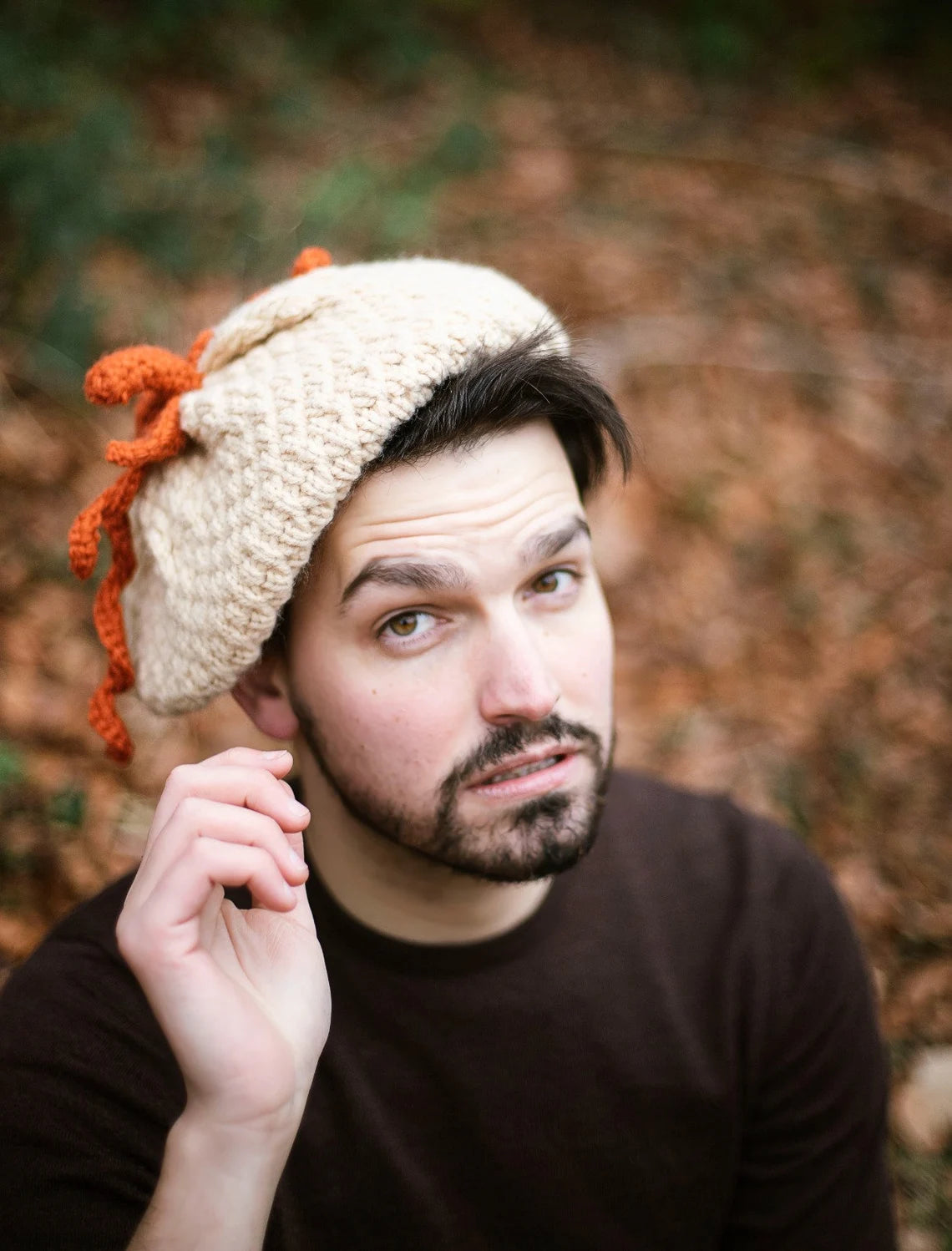 Pumpkin hat beret | fairy witch autumn Halloween winter fairies
