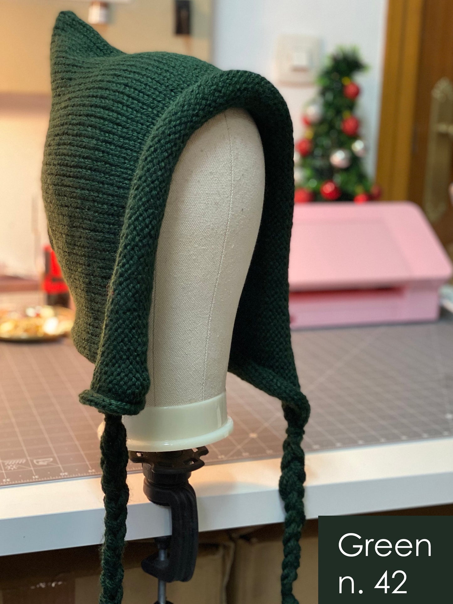 Pixie Hat hand made - Fairytale cottagecore medieval vegan wool
