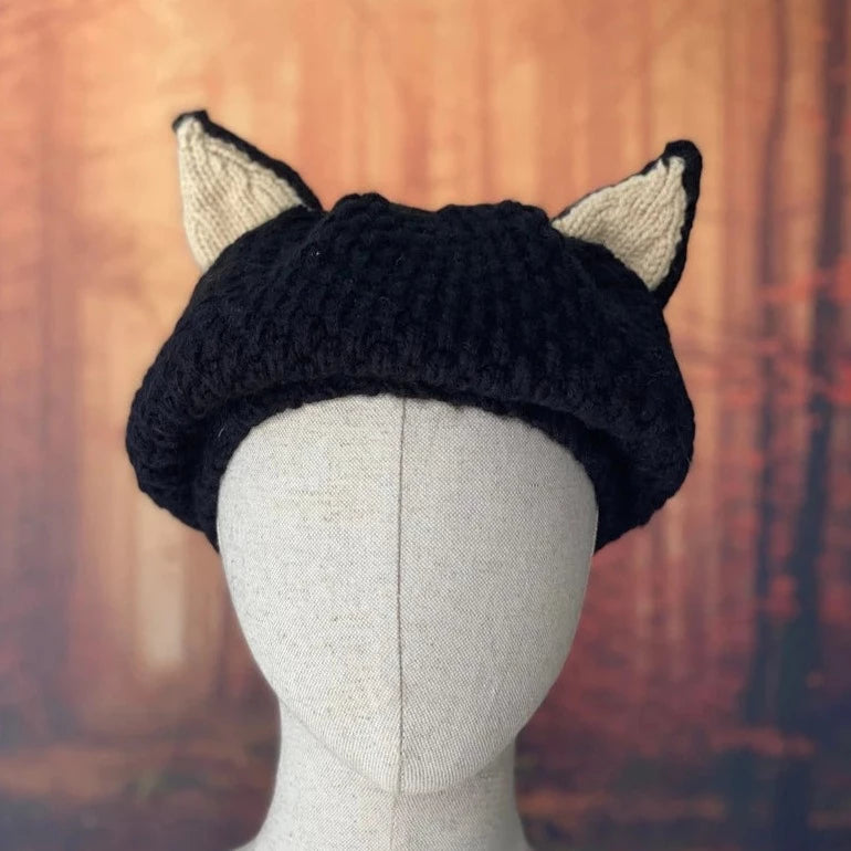 Boina sombrero de gato | hada bruja otoño Halloween invierno hadas