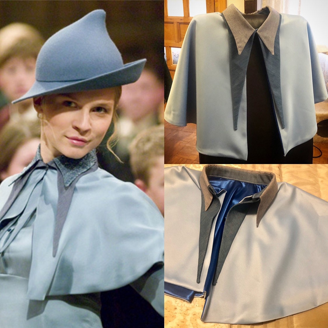 Capa uniforme de Beauxbatons colegio francés