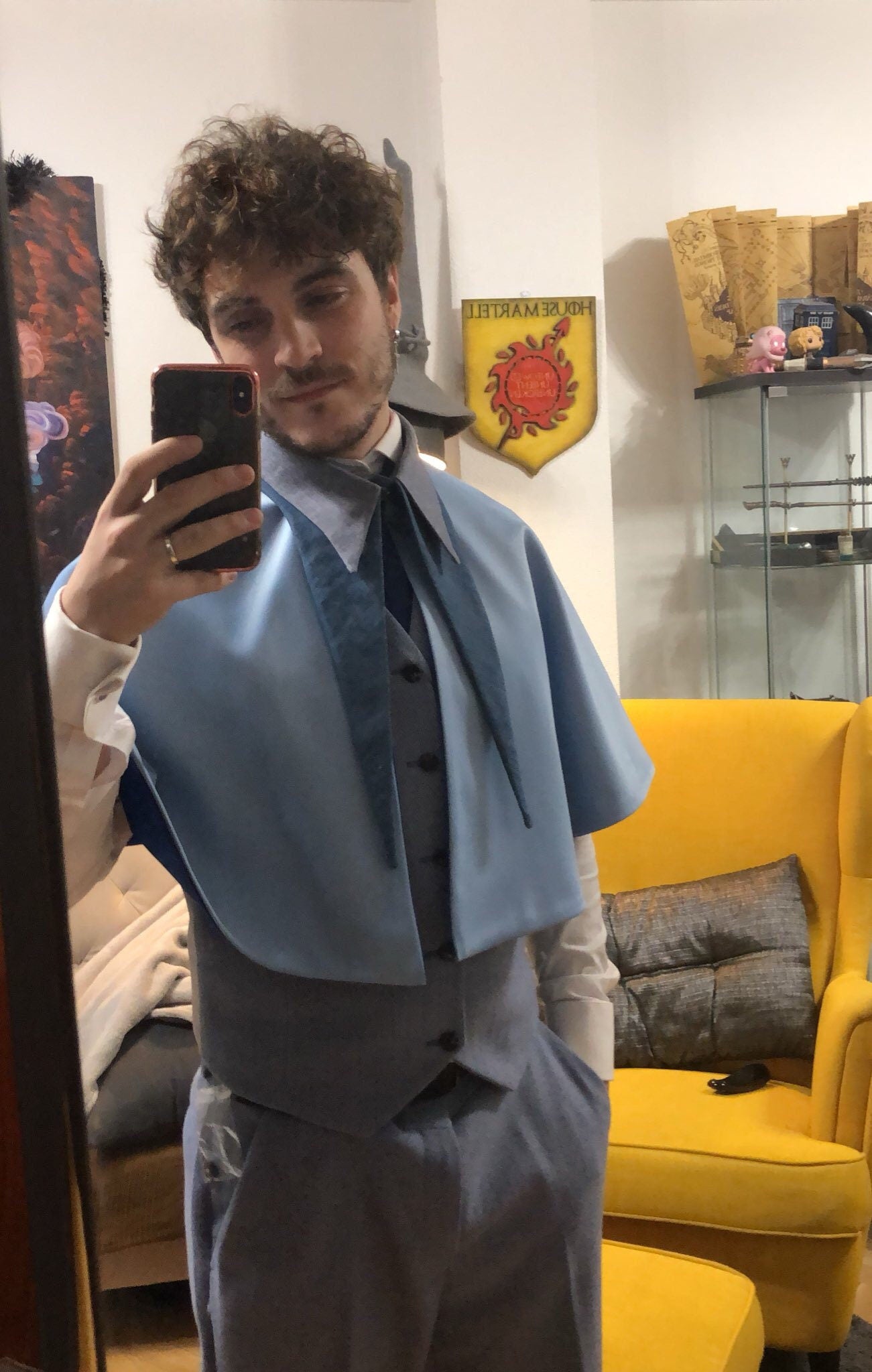 Capa uniforme de Beauxbatons colegio francés