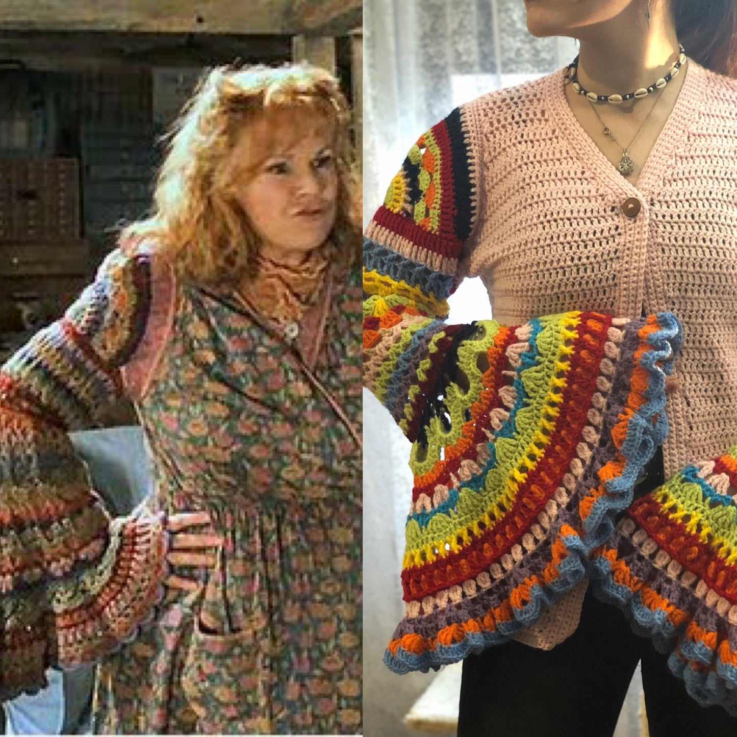 Chaqueta bata de Ms Weasley  inspiración