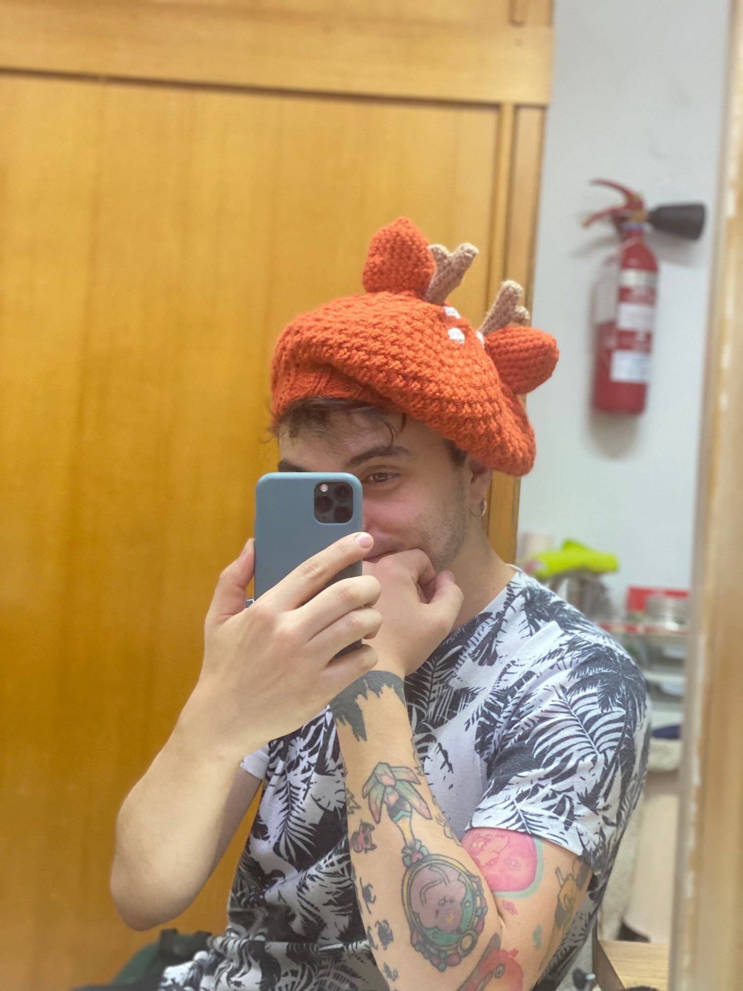 Deer hat beret | fairy witch autumn Halloween winter fairies