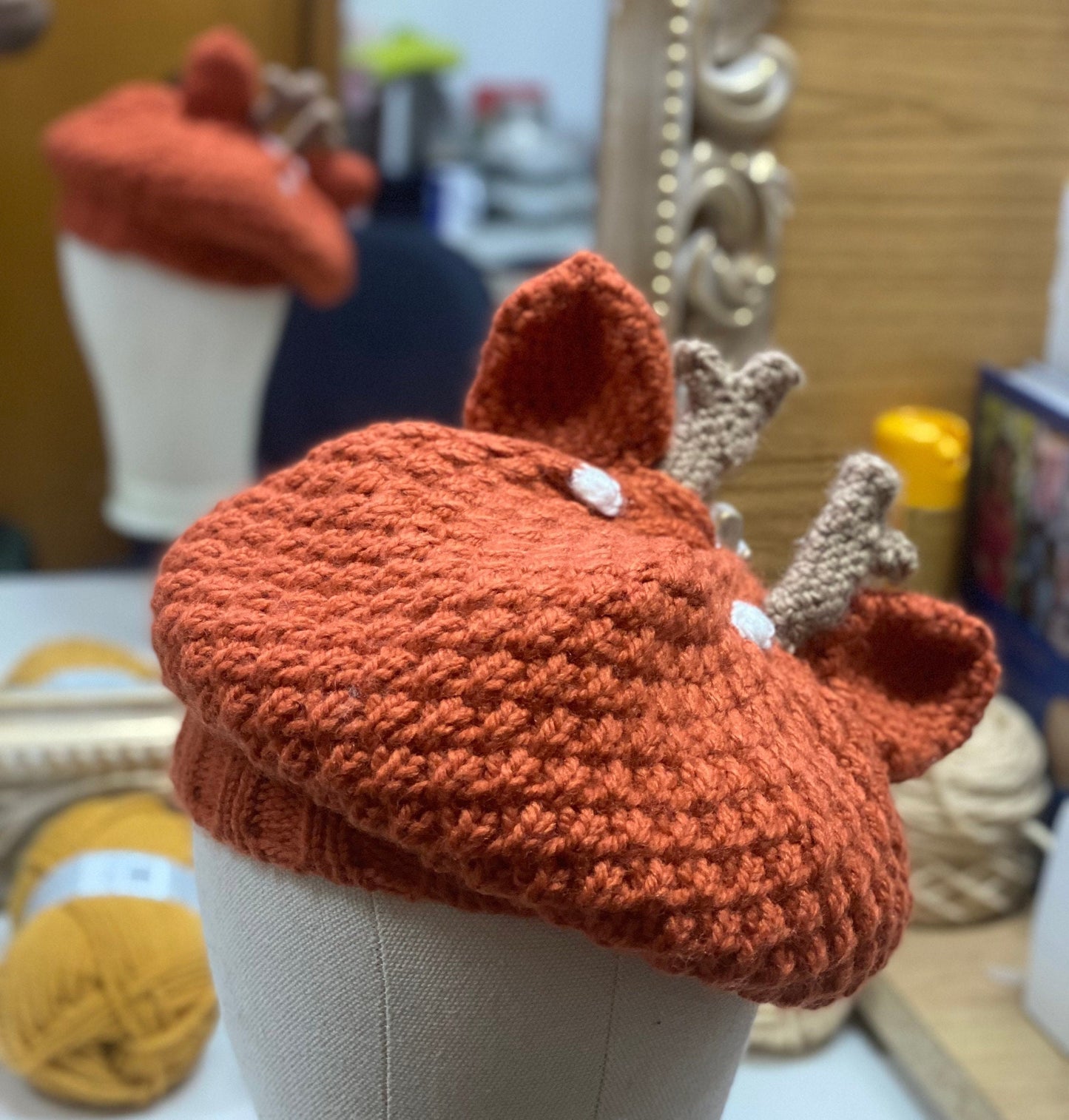 Deer hat beret | fairy witch autumn Halloween winter fairies