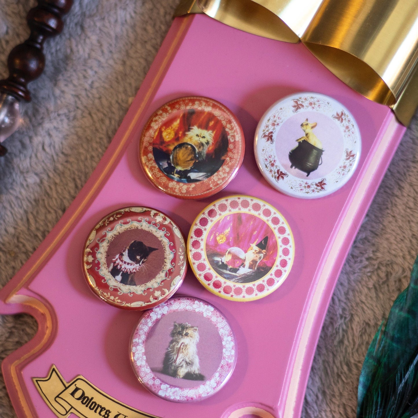 Umbridge cat badge collection