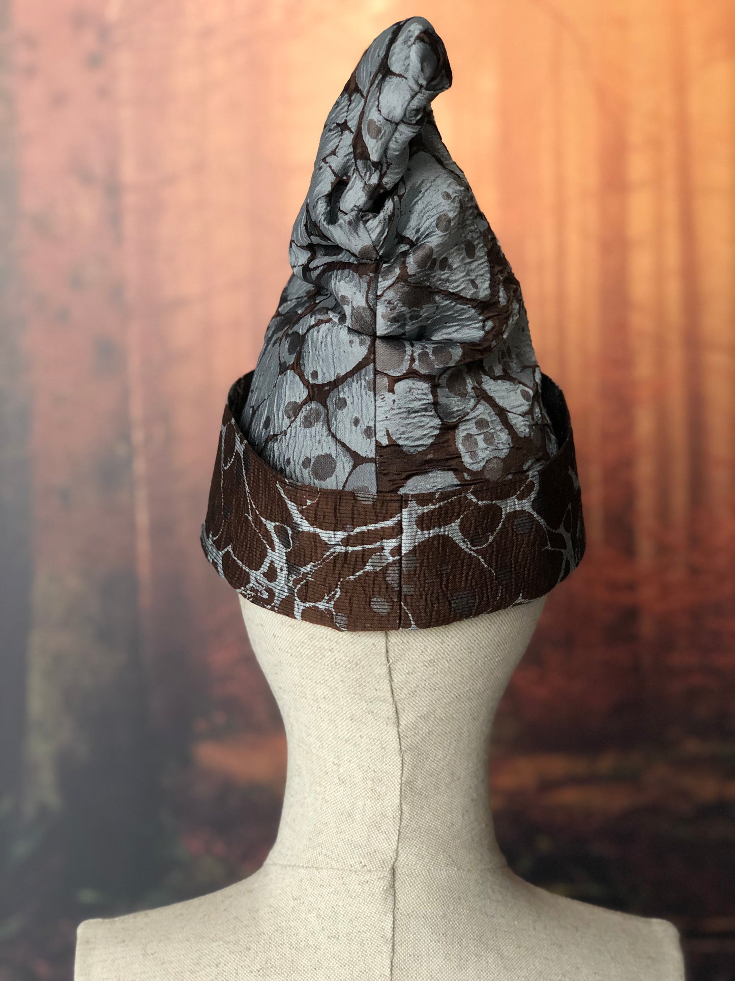 wizard / witch hat magical world in gold and brown tones