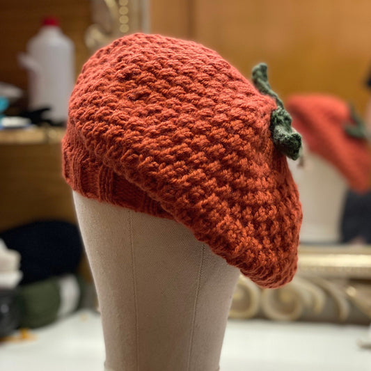 Pumpkin hat beret | fairy witch autumn Halloween winter fairies