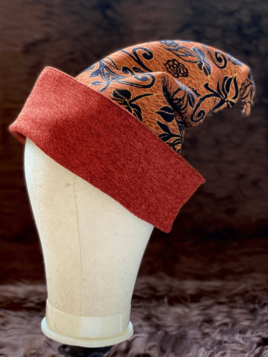 wizard / witch hat magical world in orange and gold tones