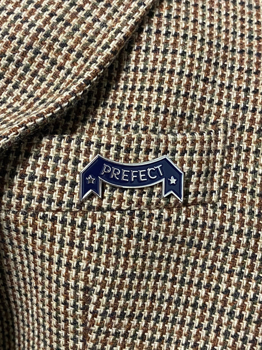 Prefect vintage blue and silver wizarding world enamel pin