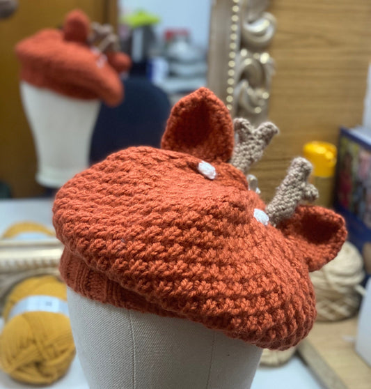 Deer hat beret | fairy witch autumn Halloween winter fairies