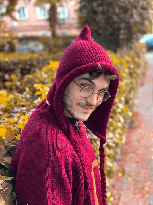 Pixie Hat hand made - Fairytale cottagecore medieval vegan wool